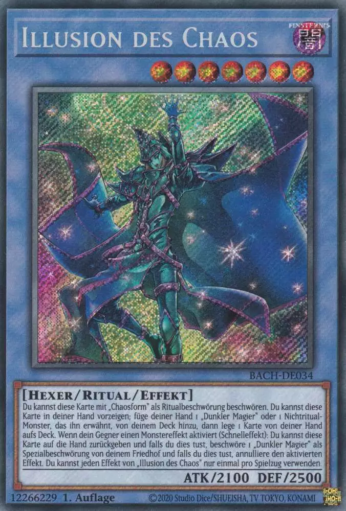 Illusion des Chaos BACH-DE034 ist in Secret Rare Yu-Gi-Oh Karte aus Battle of Chaos 1.Auflage