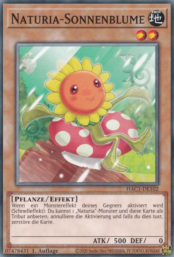 hac1-de102-naturia-sonnenblume-common-hidden-arsenal-chapter-1 Naturia-Sonnenblume HAC1-DE102 ist in Common Yu-Gi-Oh Karte aus Hidden Arsenal Chapter 1 1.Auflage