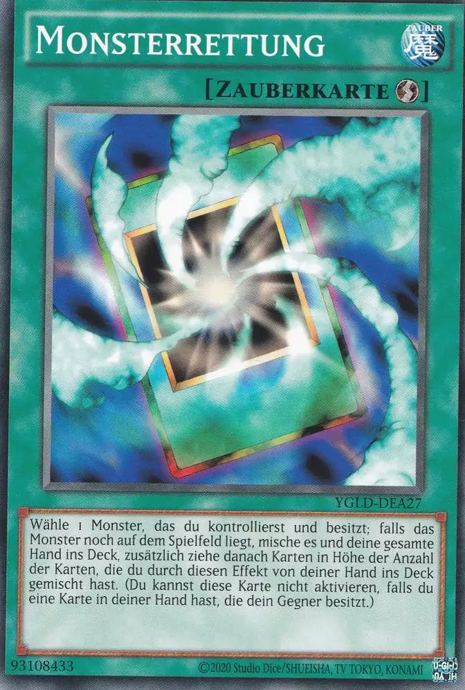 Monsterrettung YGLD-DEA27 ist in Common Yu-Gi-Oh Karte aus Yugis Legendary Decks - King of Games unlimitiert