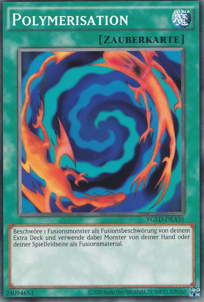 Polymerisation YGLD-DEA35 ist in Common Yu-Gi-Oh Karte aus Yugis Legendary Decks - King of Games unlimitiert
