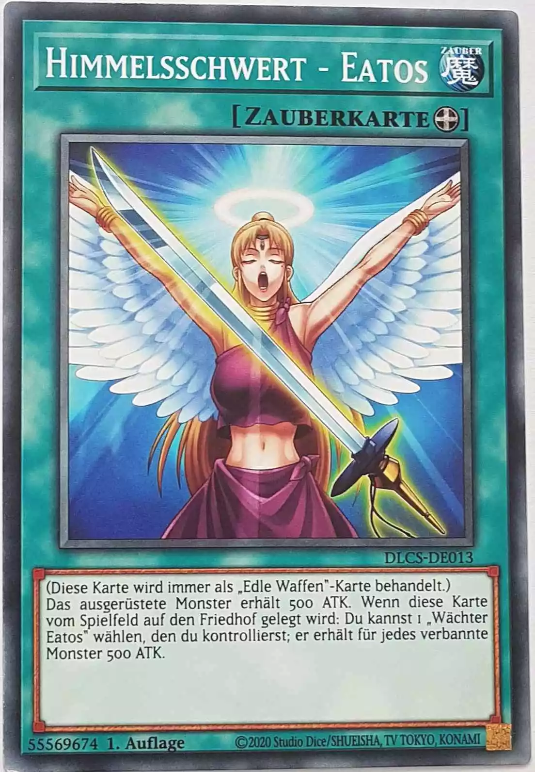 Himmelsschwert - Eatos DLCS-DE013 ist in Common Yu-Gi-Oh Karte aus Dragons of Legend The Complete Series 1.Auflage