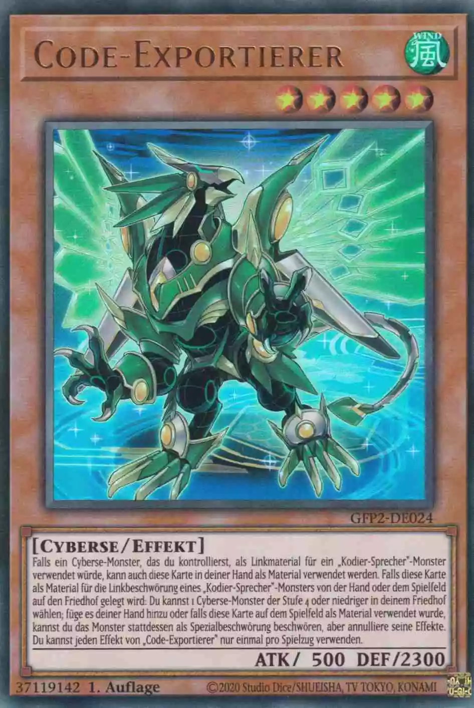gfp2-de024-code-exportierer-ultra-rare-ghosts-from-the-past-the-2nd-haunting Code-Exportierer GFP2-DE024 ist in Ultra Rare Yu-Gi-Oh Karte aus Ghosts from the Past The 2nd Haunting 1.Auflage