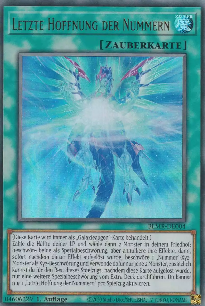 Letzte Hoffnung der Nummern BLMR-DE004 ist in Ultra Rare Yu-Gi-Oh Karte aus Battles of Legend Monstrous Revenge 1.Auflage