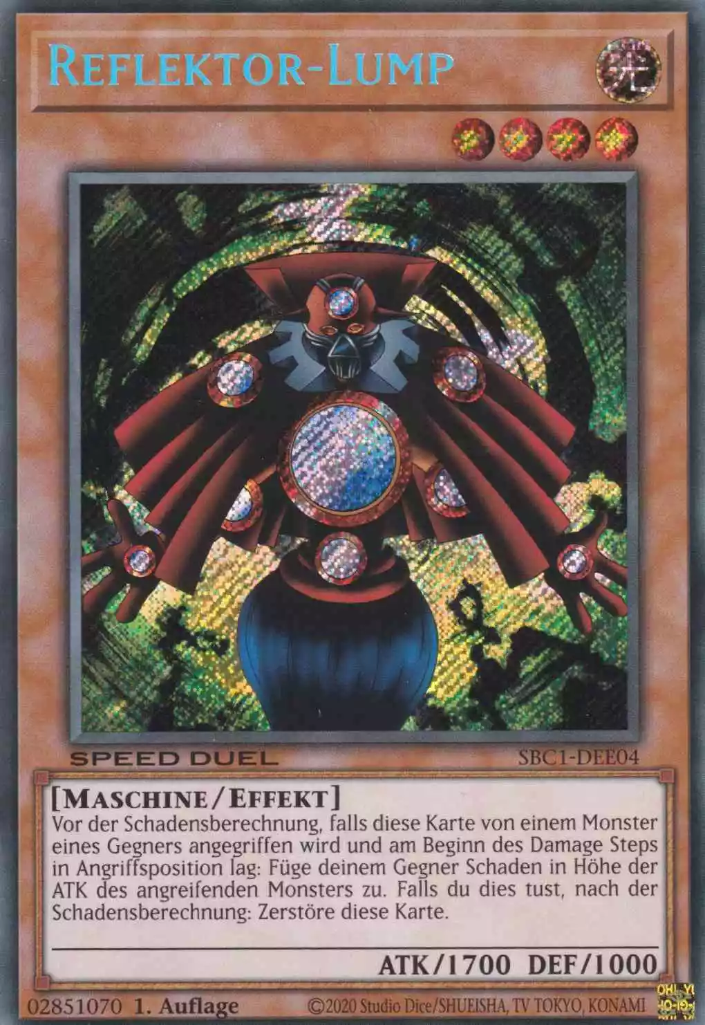 sbc1-dee04-scr-reflektor-lump-secret-rare-streets-of-battle-city Reflektor-Lump SBC1-DEE04 ist in Secret Rare Yu-Gi-Oh Karte aus Streets of Battle City 1.Auflage