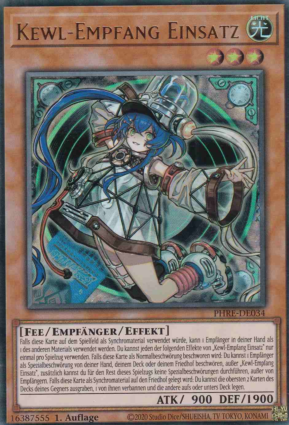 Kewl-Empfang Einsatz PHRE-DE034 ist in Ultra Rare Yu-Gi-Oh Karte aus Phantom Revenge 1.Auflage