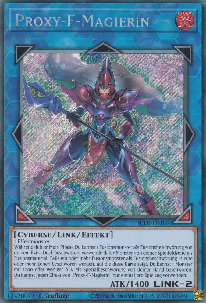 bltr-de094-proxy-f-magierin-secret-rare-battles-of-legend-terminal-revenge Proxy-F-Magierin BLTR-DE094 ist in Secret Rare Yu-Gi-Oh Karte aus Battles of Legend Terminal Revenge 1.Auflage