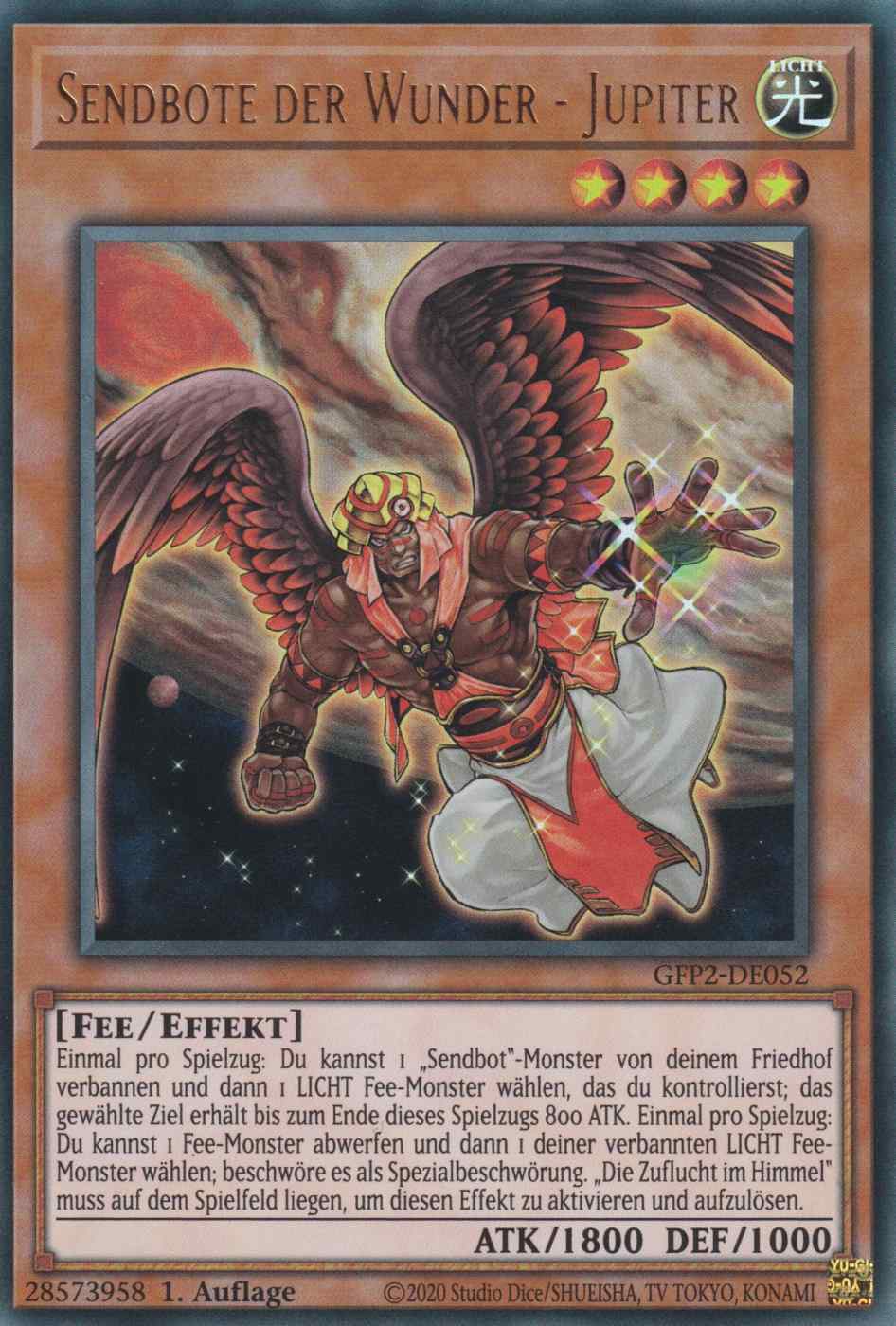 Sendbote der Wunder - Jupiter GFP2-DE052 ist in Ultra Rare Yu-Gi-Oh Karte aus Ghosts from the Past The 2nd Haunting 1.Auflage