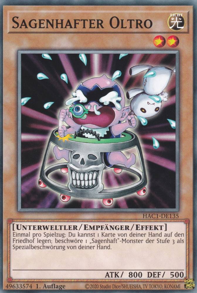 Sagenhafter Oltro HAC1-DE135 ist in Common Yu-Gi-Oh Karte aus Hidden Arsenal Chapter 1 1.Auflage