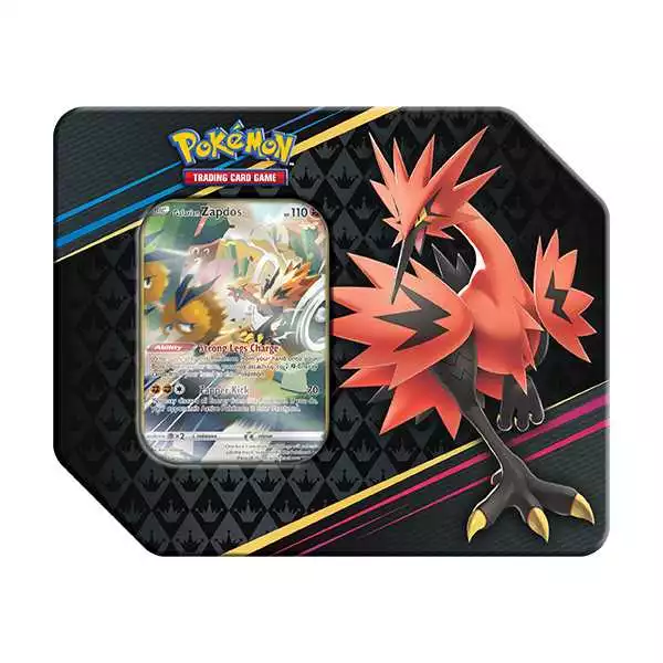 Pokemon Crown Zenith Galarian Zapdos Tin Box Groß - Englisch