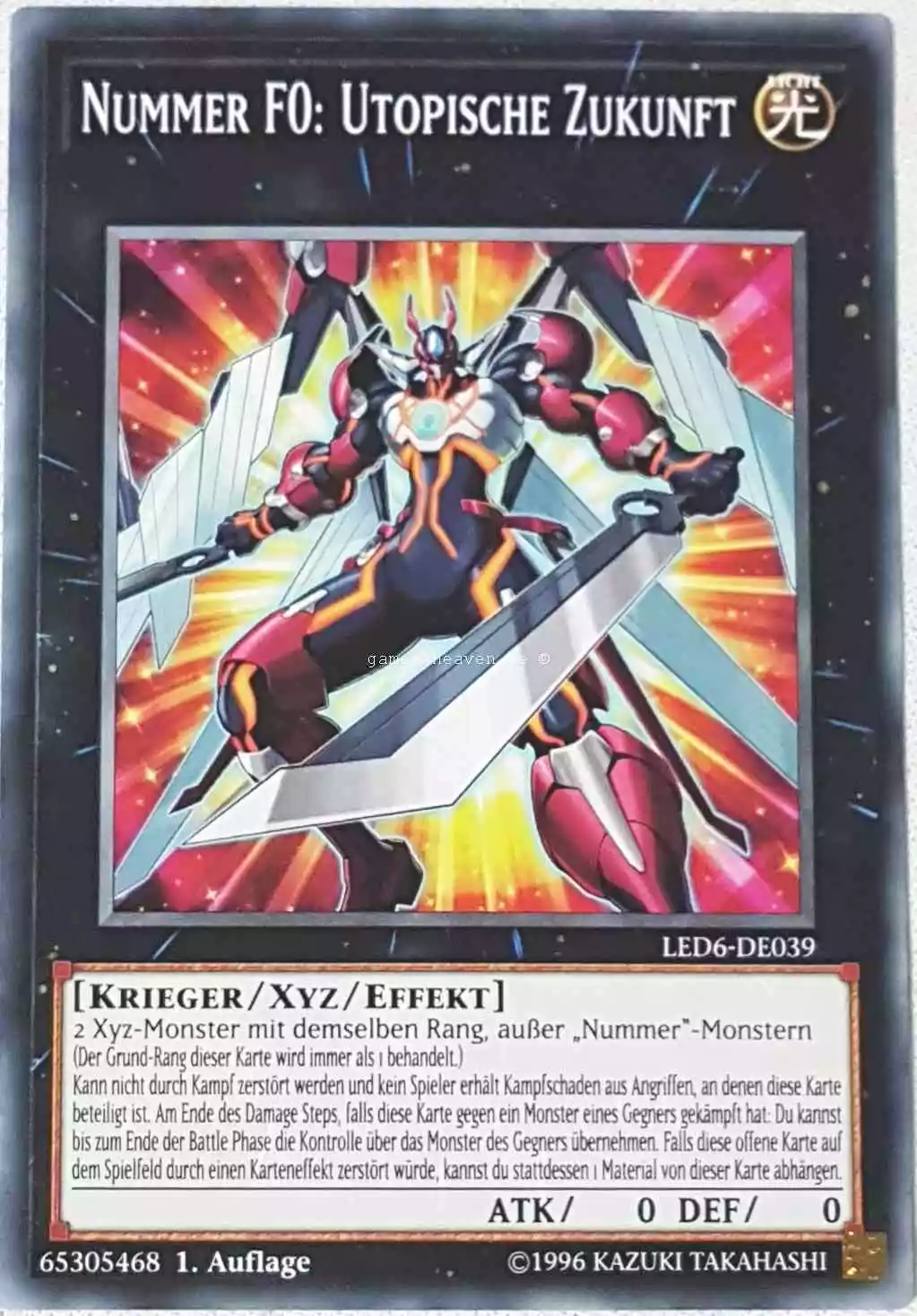 Nummer F0: Utopische Zukunft LED6-DE039 ist in Common aus Legendary Duelists: Magical Hero 1.Auflage