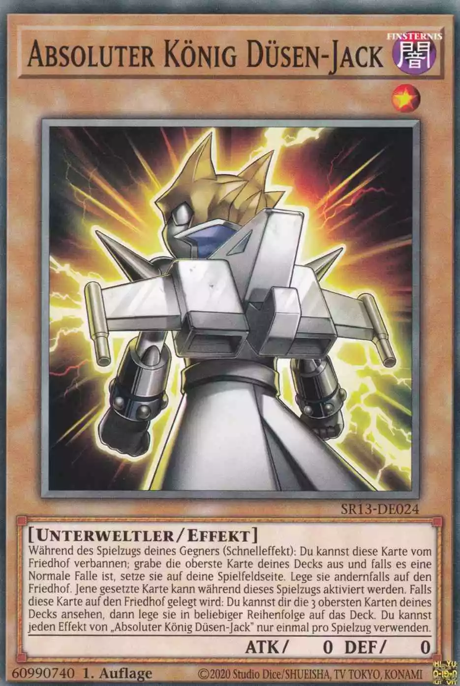 Absoluter König Düsen-Jack SR13-DE024 ist in Common Yu-Gi-Oh Karte aus Dark World 1.Auflage