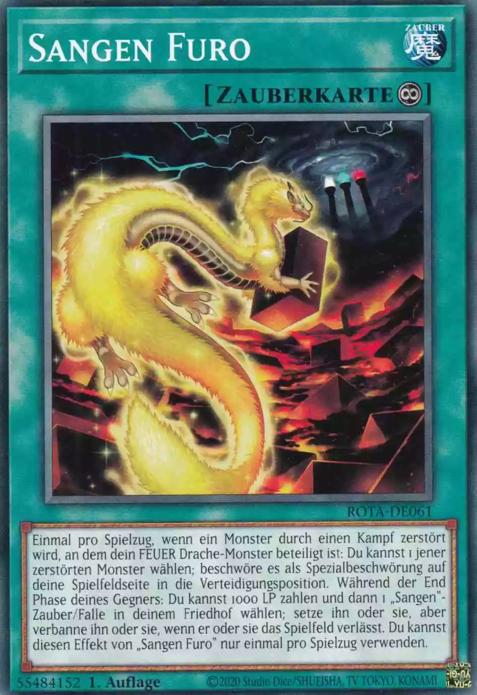 Sangen Furo ROTA-DE061 ist in Common Yu-Gi-Oh Karte aus Rage of the Abyss 1.Auflage