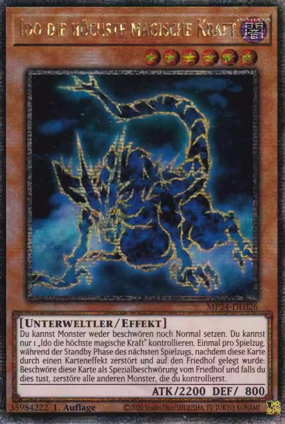 Ido die höchste magische Kraft MP24-DE026 ist in Quarter Century Secret Rare Yu-Gi-Oh Karte aus 25th Anniversary Tin Dueling Mirrors 1.Auflage