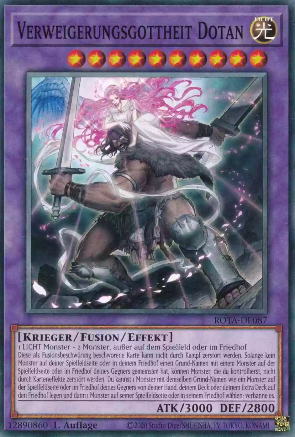 Verweigerungsgottheit Dotan ROTA-DE087 ist in Common Yu-Gi-Oh Karte aus Rage of the Abyss 1.Auflage