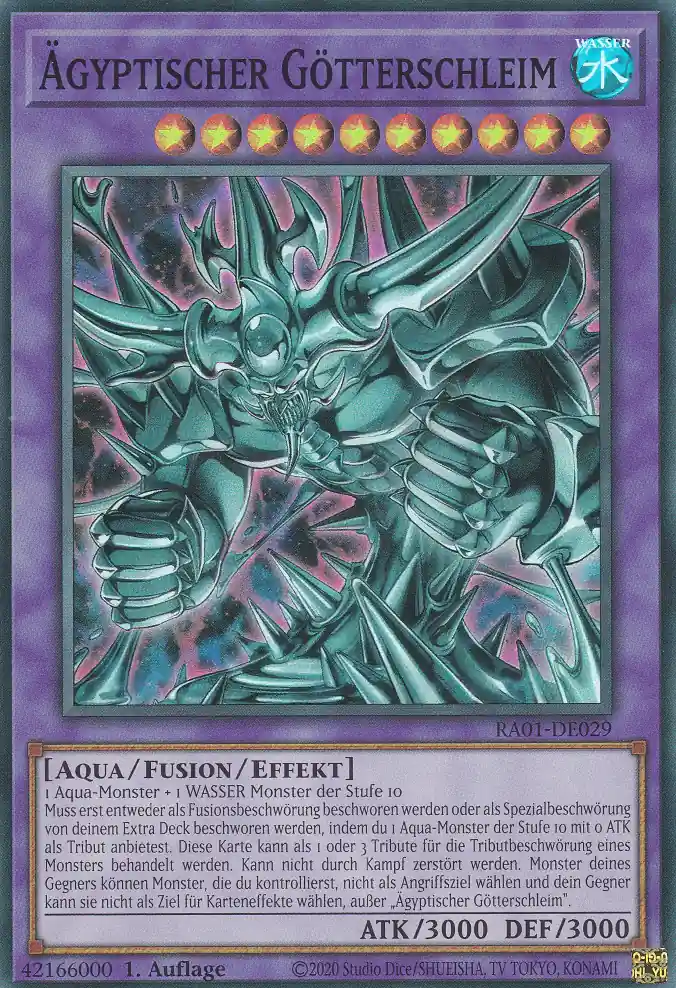 Ägyptischer Götterschleim RA01-DE029 ist in Super Rare Yu-Gi-Oh Karte aus 25th Anniversary Rarity Collection 1.Auflage