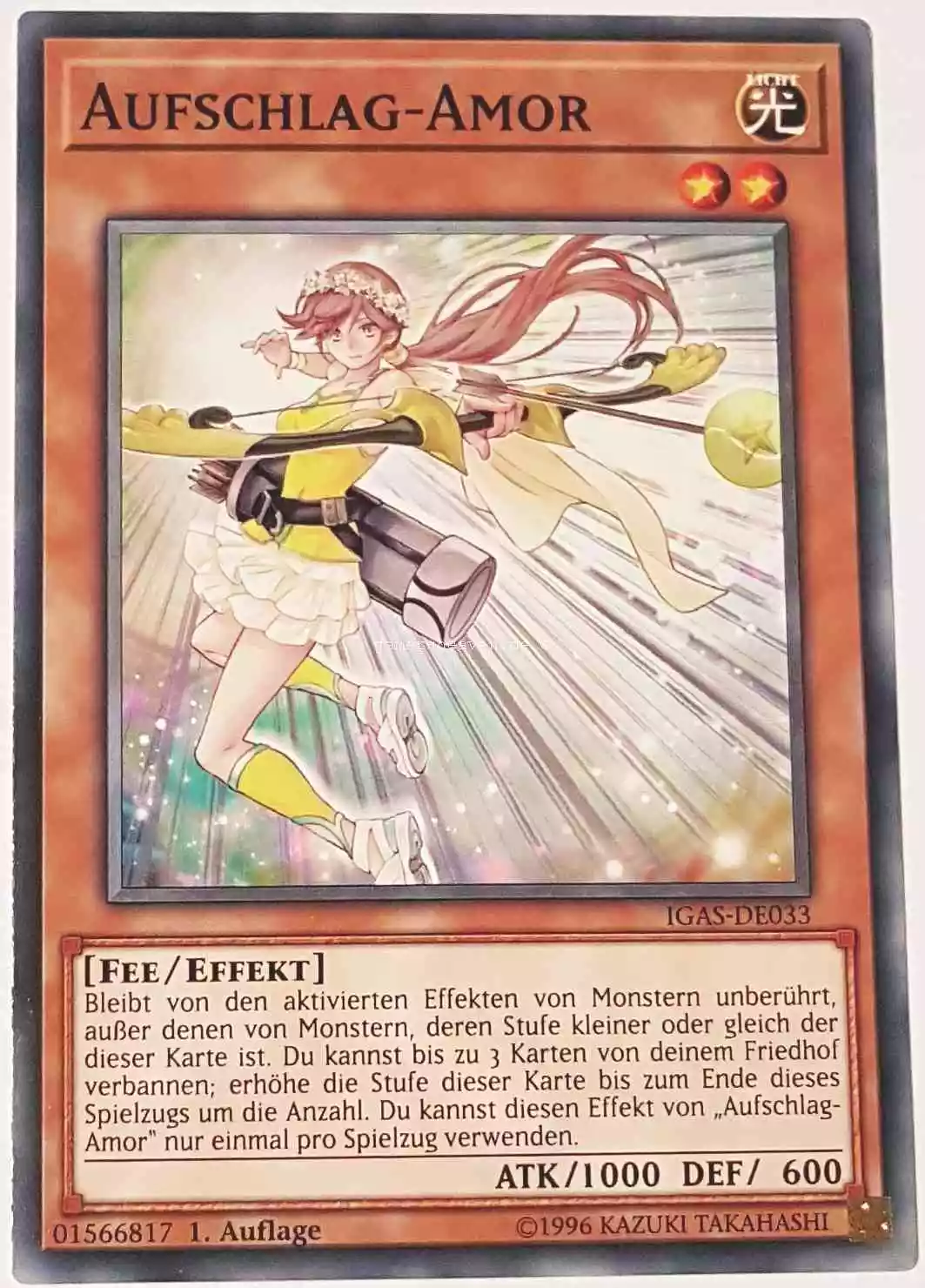 Aufschlag-Amor IGAS-DE033 ist in Common Yu-Gi-Oh Karte aus Ignition Assault 1.Auflage