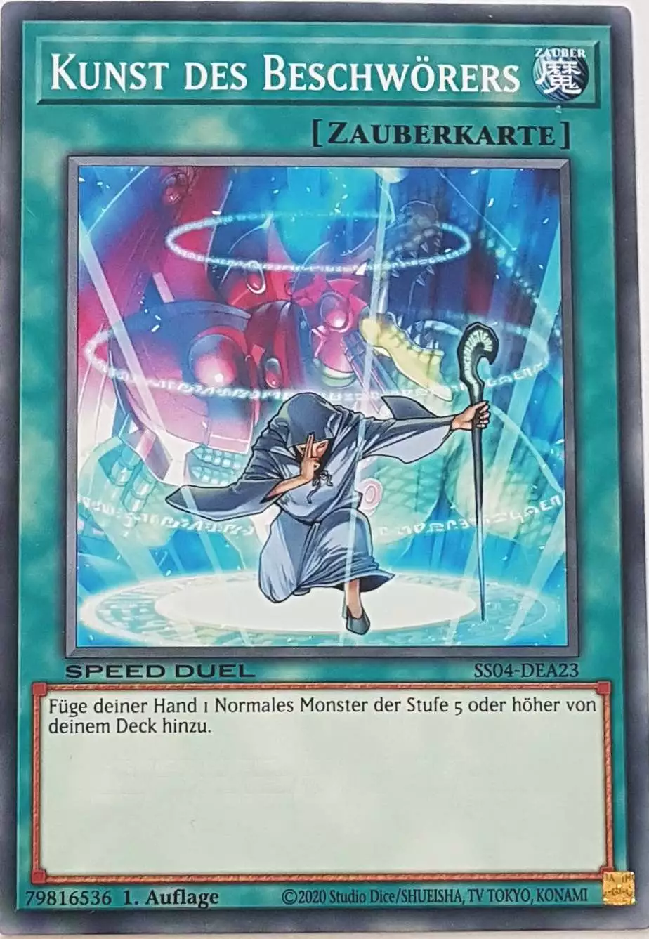 Kunst des Beschwörers SS04-DEA23 ist in Common Yu-Gi-Oh Karte aus Match of the Millennium 1.Auflage
