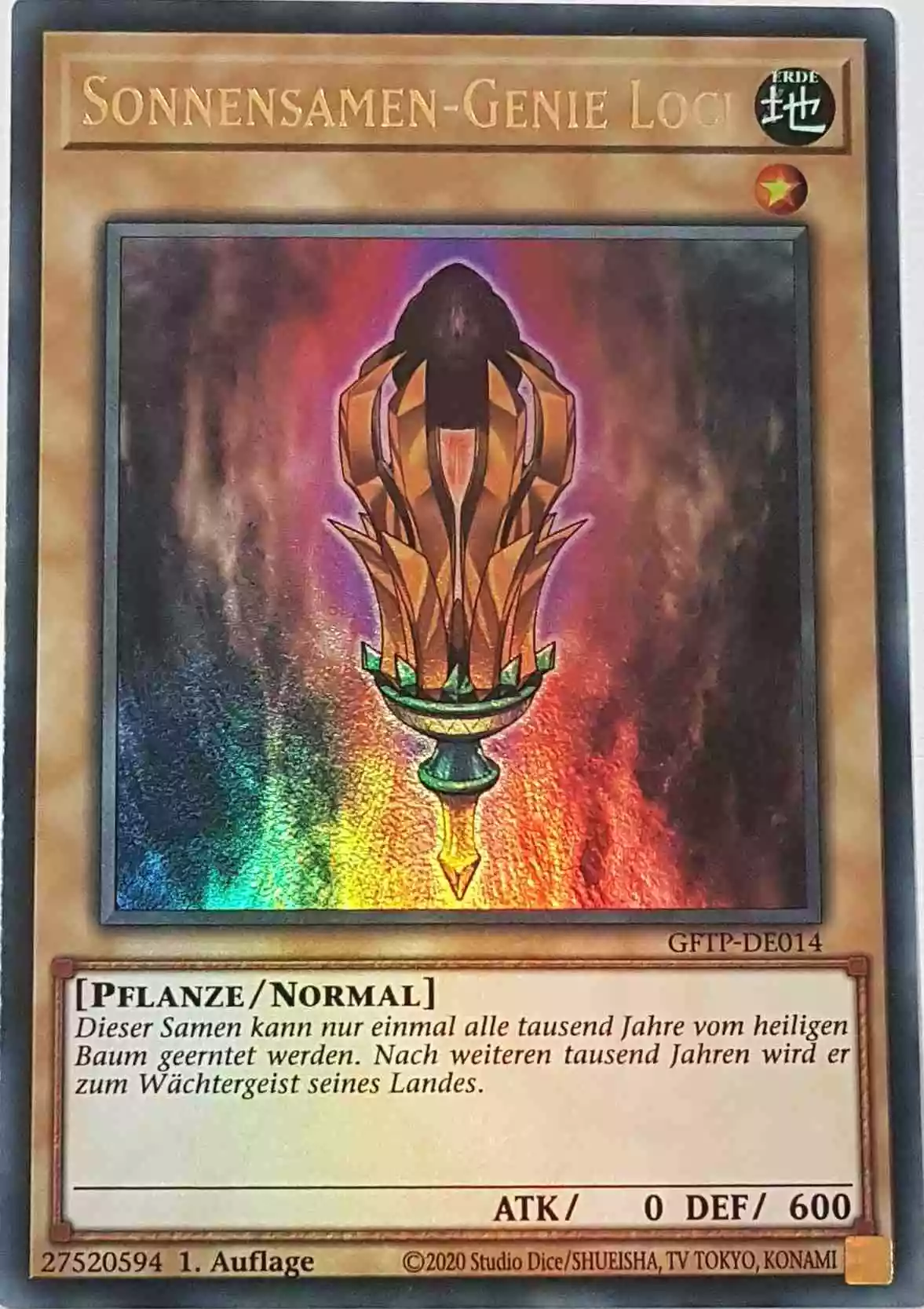 gftp-de014-sonnensamen-genie-loci-ultra-rare-ghost-from-the-past Sonnensamen-Genie Loci GFTP-DE014 ist in Ultra Rare Yu-Gi-Oh Karte aus Ghost From The Past 1.Auflage