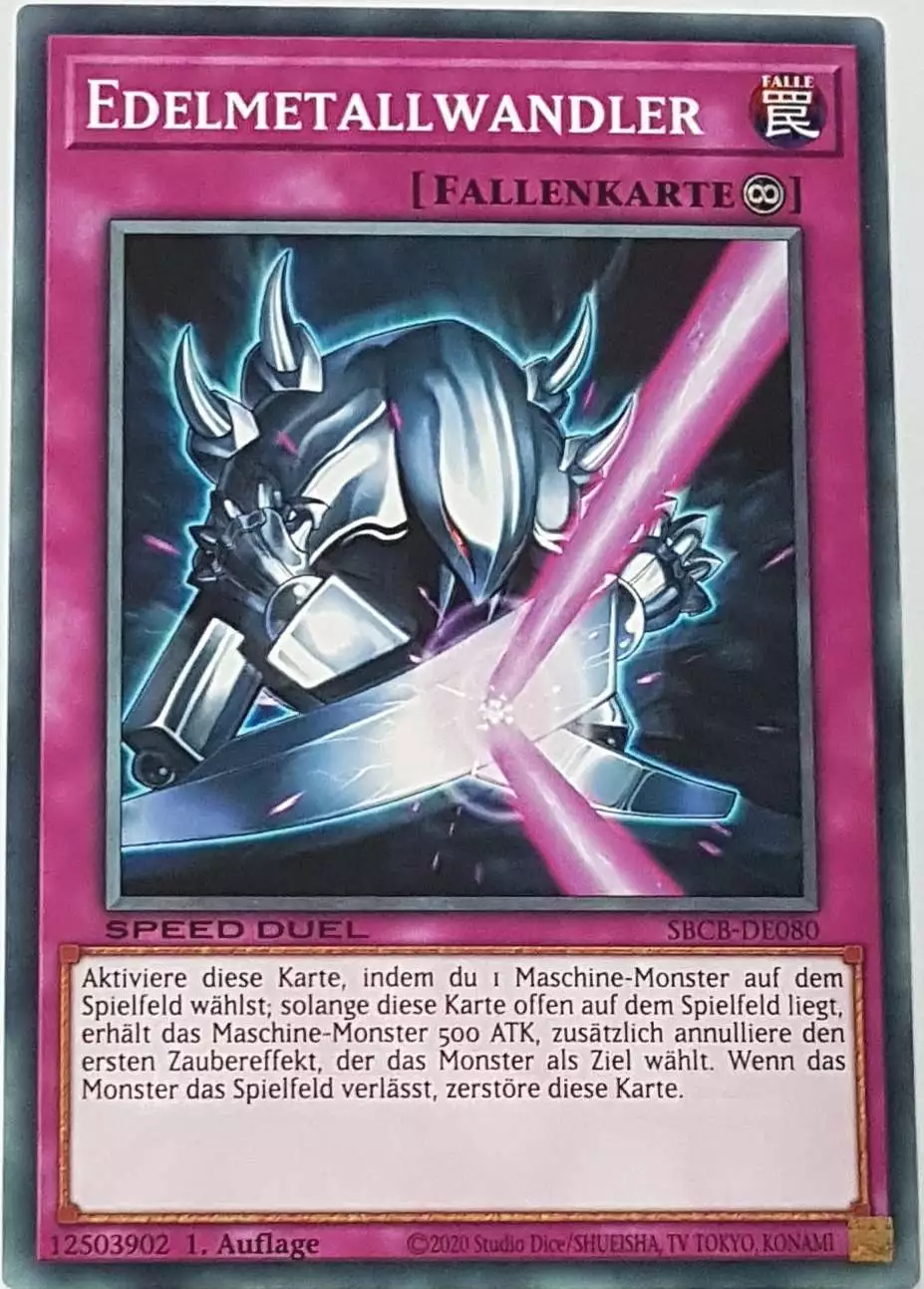 Edelmetallwandler SBCB-DE080 ist in Common Yu-Gi-Oh Karte aus Speed Duel Battle City Box 1. Auflage