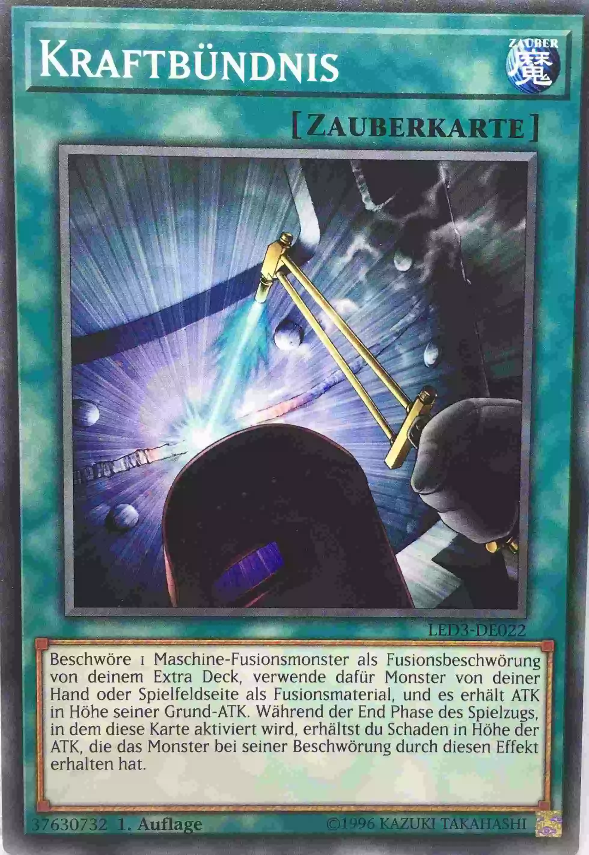 Kraftbündnis LED3-DE022 ist in Common Yu-Gi-Oh Karte aus Legendary Duelists White Dragon Abyss 1. Auflage