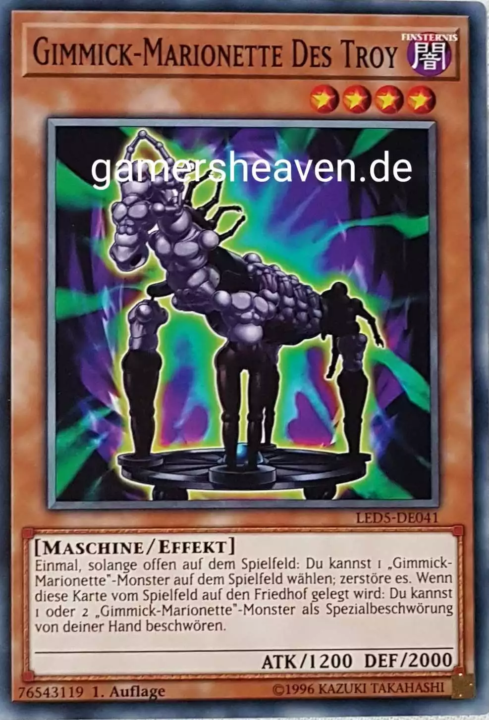 Gimmick-Marionette Des Troy LED5-DE041 ist in Common aus Legendary Duelists: Immortal Destiny 1.Auflage