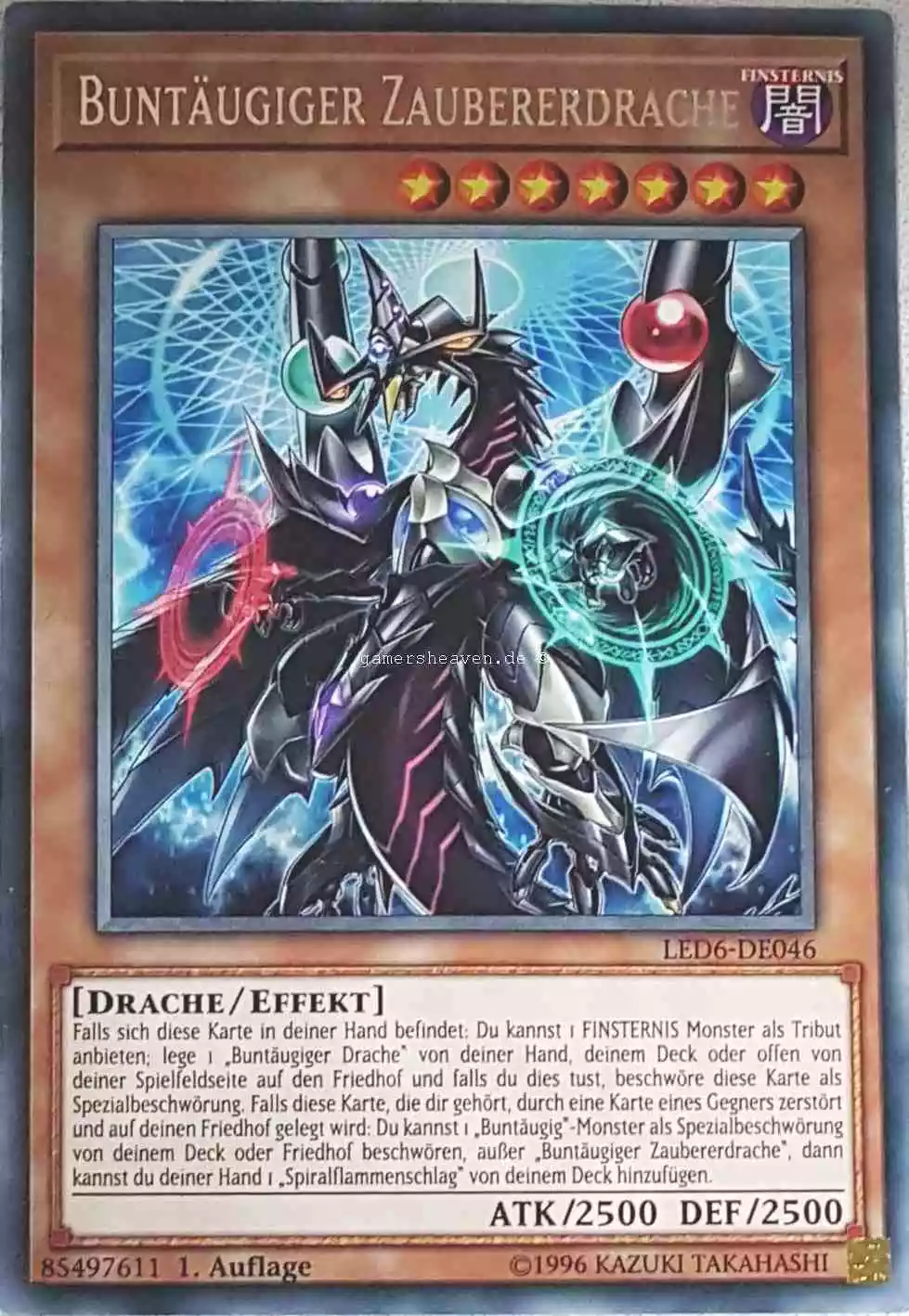 Buntäugiger Zaubererdrache LED6-DE046 ist in Rare aus Legendary Duelists: Magical Hero 1.Auflage