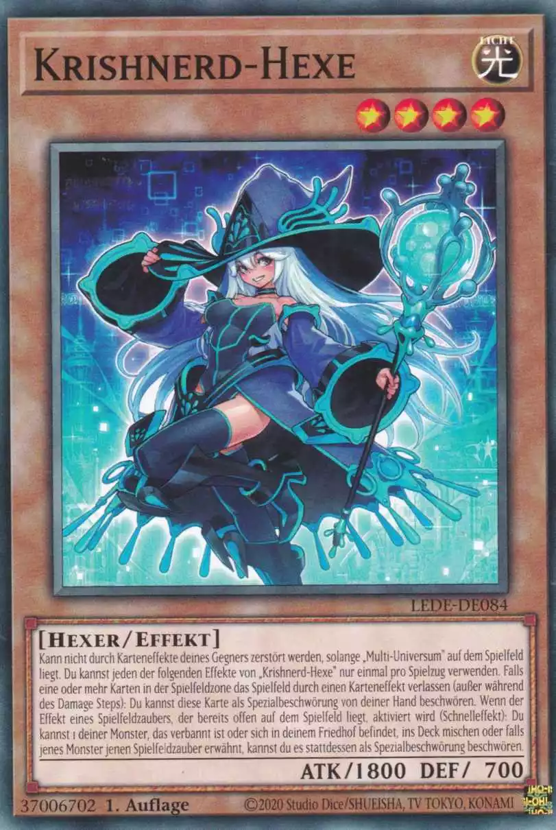 Krishnerd-Hexe LEDE-DE084 ist in Common Yu-Gi-Oh Karte aus Legacy Of Destruction 1.Auflage