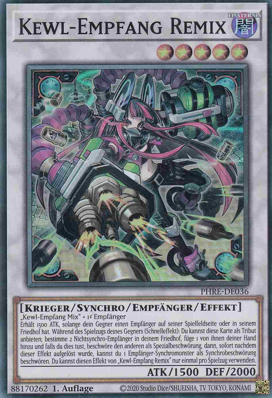 Kewl-Empfang Remix PHRE-DE036 ist in Super Rare Yu-Gi-Oh Karte aus Phantom Revenge 1.Auflage