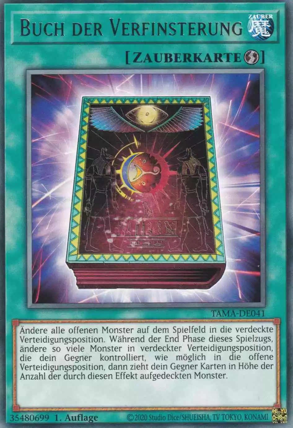 Buch der Verfinsterung TAMA-DE041 ist in Rare Yu-Gi-Oh Karte aus Tactical Masters 1.Auflage