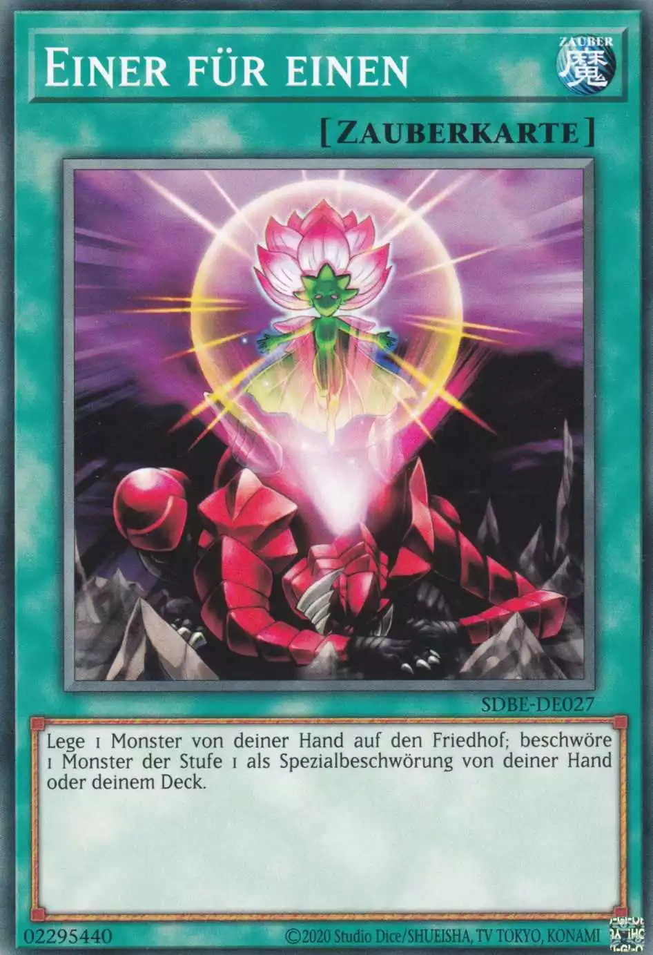 Einer für einen SDBE-DE027 ist in Common Yu-Gi-Oh Karte aus Saga of Blue-Eyes White Dragon unlimitiert