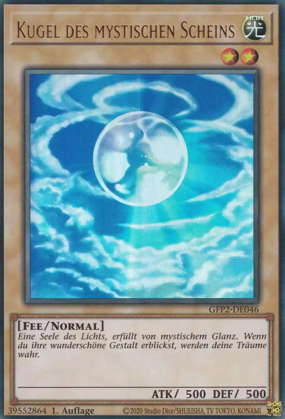 Kugel des mystischen Scheins GFP2-DE046 ist in Ultra Rare Yu-Gi-Oh Karte aus Ghosts from the Past The 2nd Haunting 1.Auflage