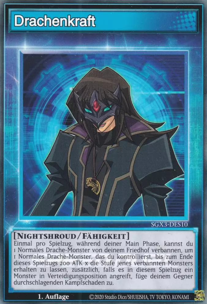 Drachenkraft SGX3-DES10 ist in Common Yu-Gi-Oh Karte aus Speed Duel GX: Duelists of Shadows 1.Auflage