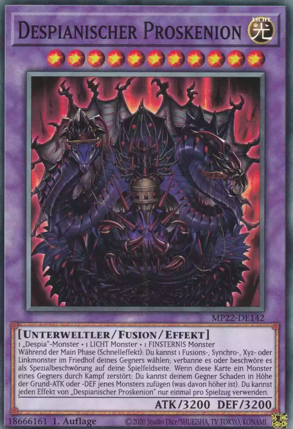 Despianischer Proskenion MP22-DE142 ist in Common Yu-Gi-Oh Karte aus Tin of the Pharaoh’s Gods 1.Auflage