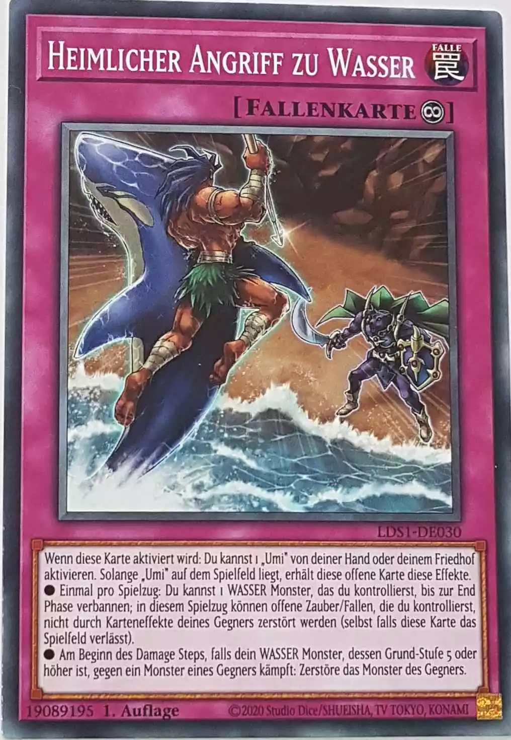 Heimlicher Angriff zu Wasser LDS1-DE030 ist in Common Yu-Gi-Oh Karte aus Legendary Duelists: Season 1 1.Auflage