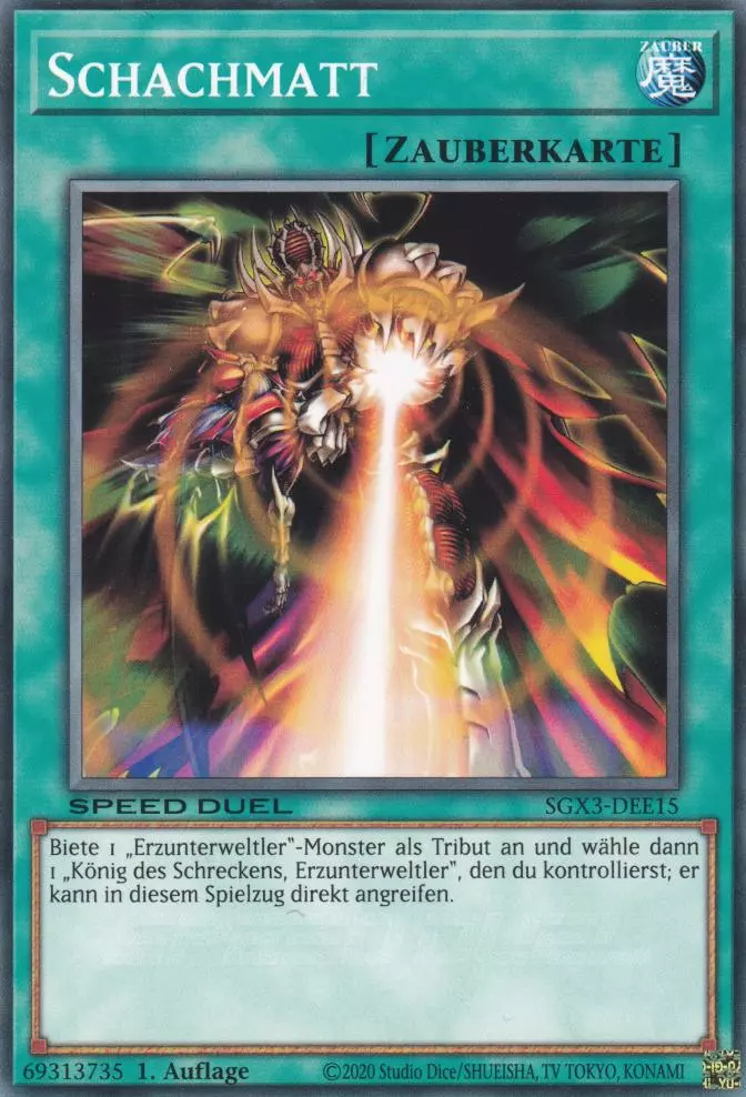 sgx3-dee15-schachmatt-common-speed-duel-gx-duelists-of-shadows Schachmatt SGX3-DEE15 ist in Common Yu-Gi-Oh Karte aus Speed Duel GX: Duelists of Shadows 1.Auflage