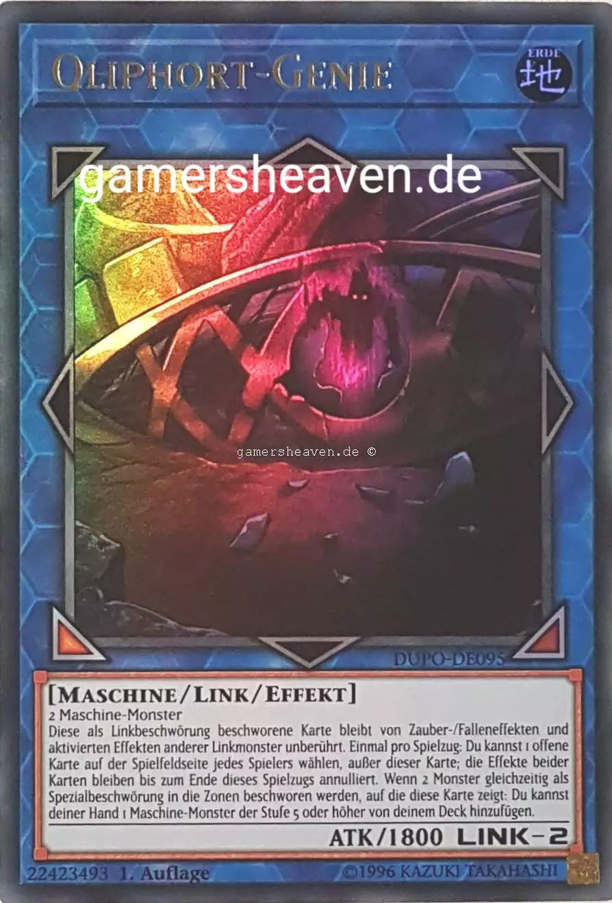 Qliphort-Genie DUPO-DE095 ist in Ultra Rare aus Duel Power 1.Auflage