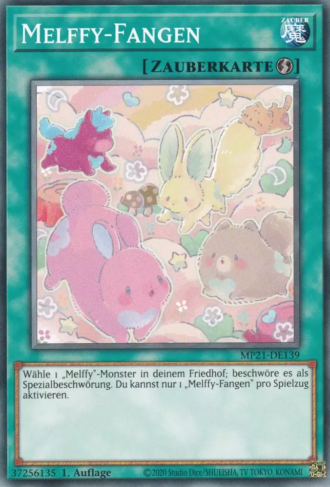 Melffy-Fangen MP21-DE139 ist in Common Yu-Gi-Oh Karte aus Tin of Ancient Battles 1.Auflage