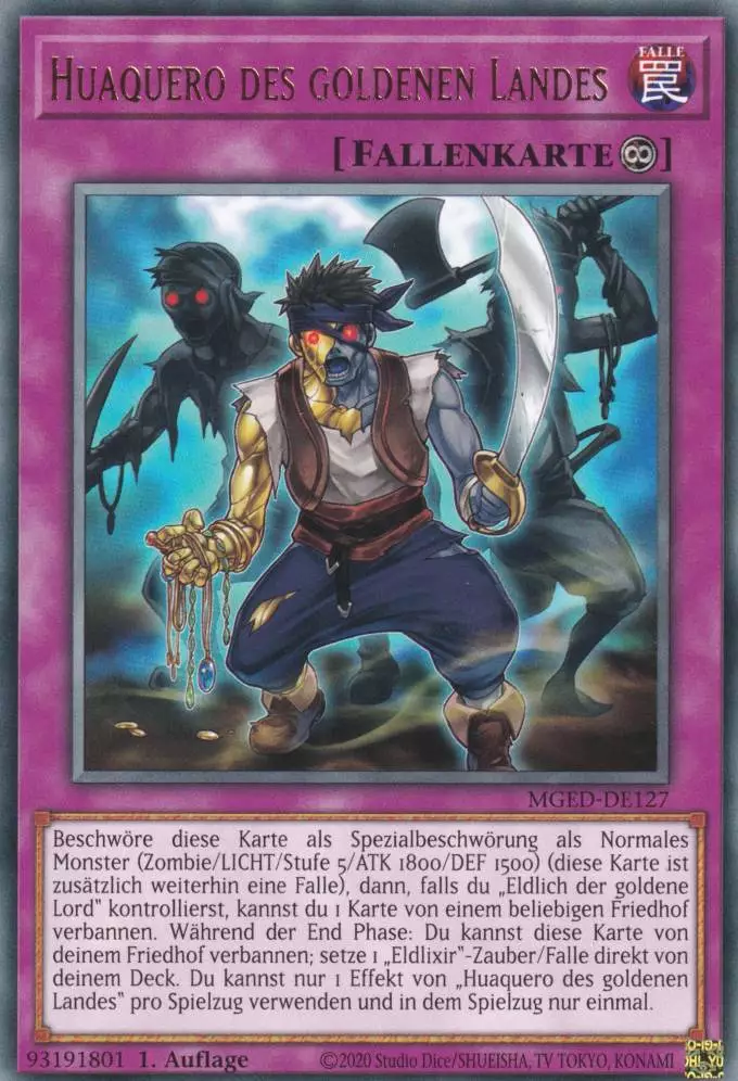 Huaquero des goldenen Landes MGED-DE127 ist in Rare Yu-Gi-Oh Karte aus Maximum Gold El Dorado 1.Auflage