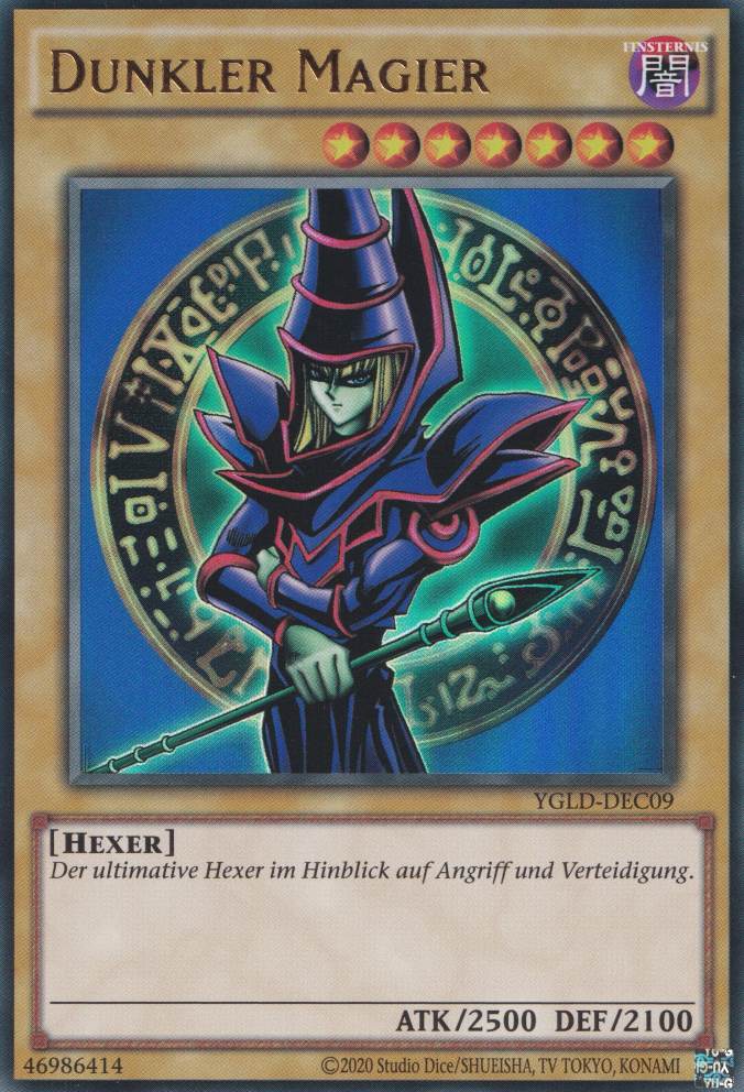 Dunkler Magier YGLD-DEC09 ist in Ultra Rare Yu-Gi-Oh Karte aus Yugis Legendary Decks - King of Games unlimitiert