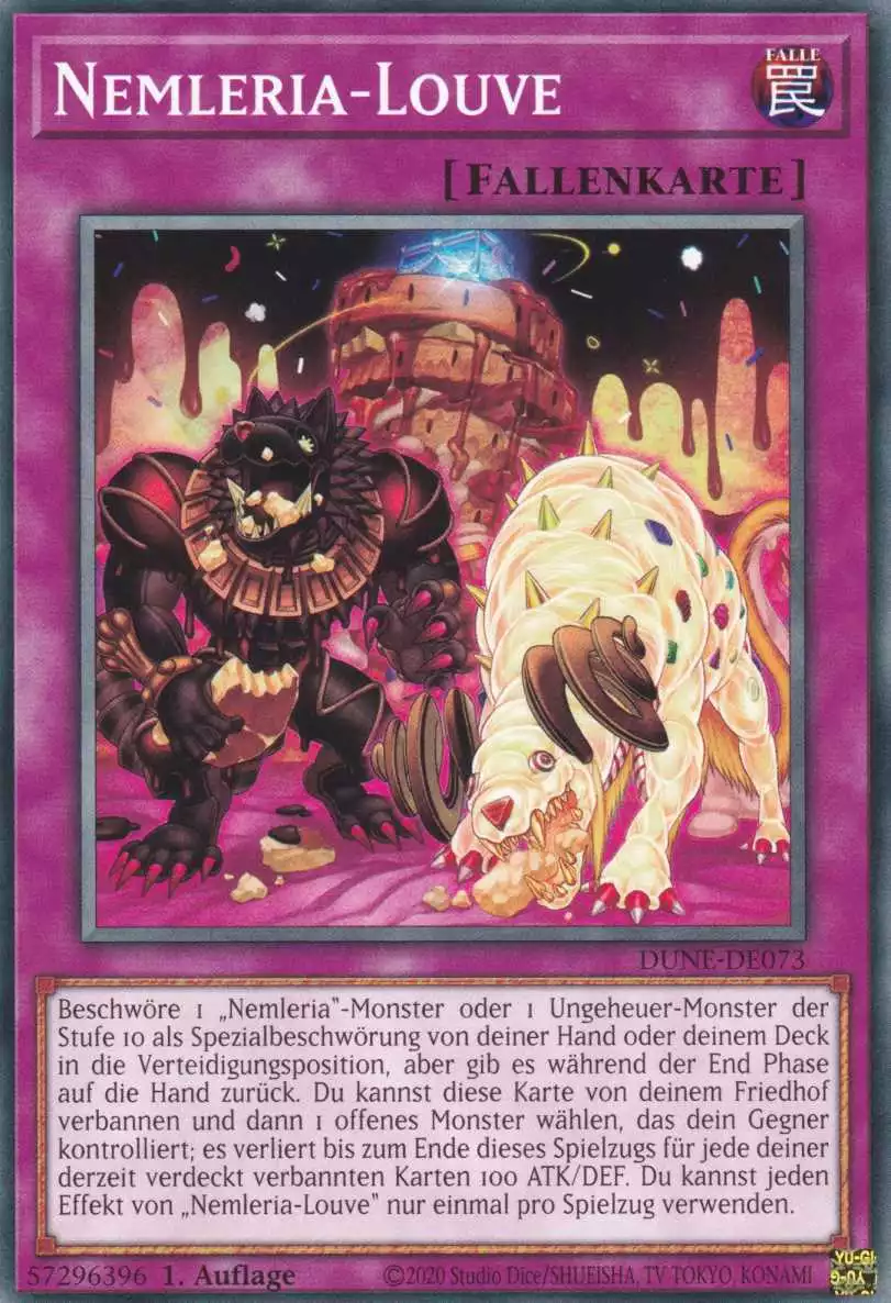 Nemleria-Louve DUNE-DE073 ist in Common Yu-Gi-Oh Karte aus Duelist Nexus 1.Auflage