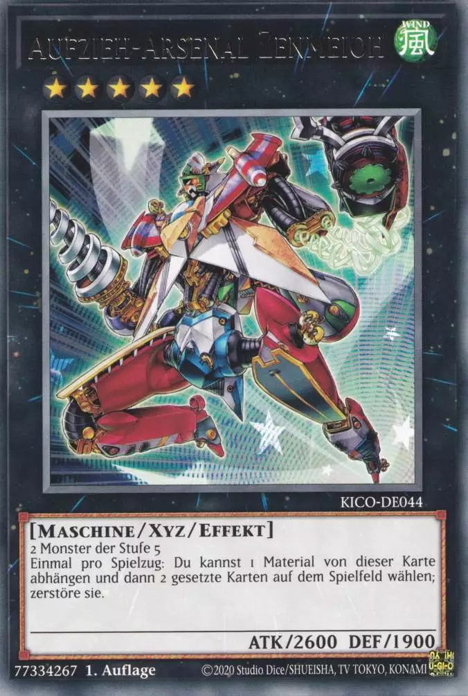 Aufzieh-Arsenal Zenmeioh KICO-DE044 ist in Rare Yu-Gi-Oh Karte aus King's Court 1.Auflage