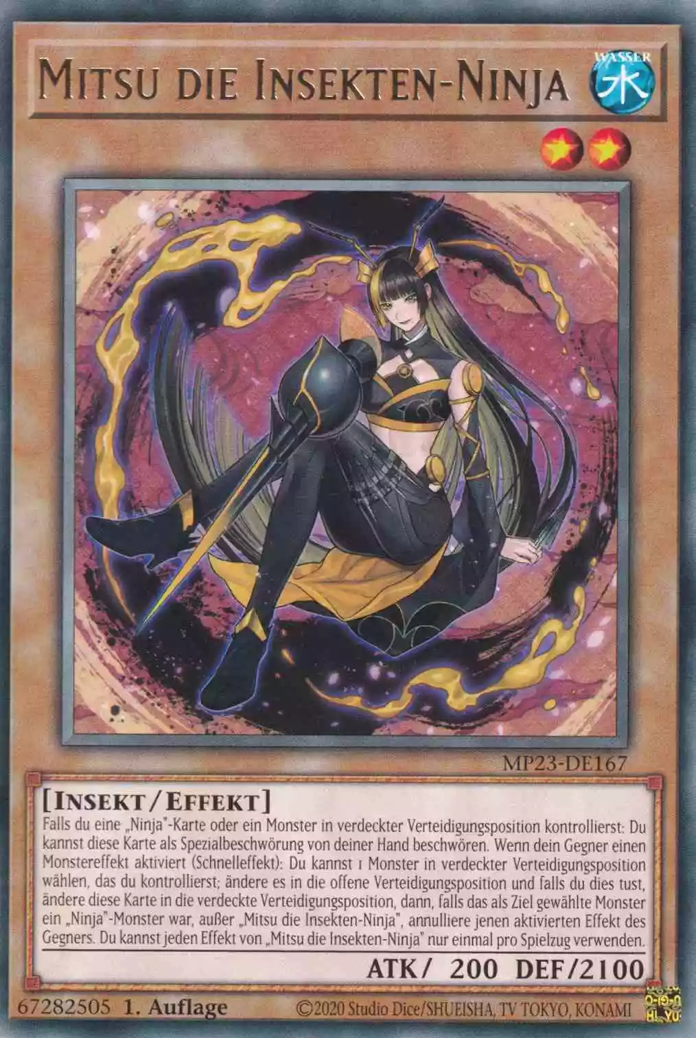 mp23-de167-mitsu-die-insekten-ninja-rare-25th-anniversary-tin-dueling-heroes Mitsu die Insekten-Ninja MP23-DE167 ist in Rare Yu-Gi-Oh Karte aus 25th Anniversary Tin Dueling Heroes 1.Auflage