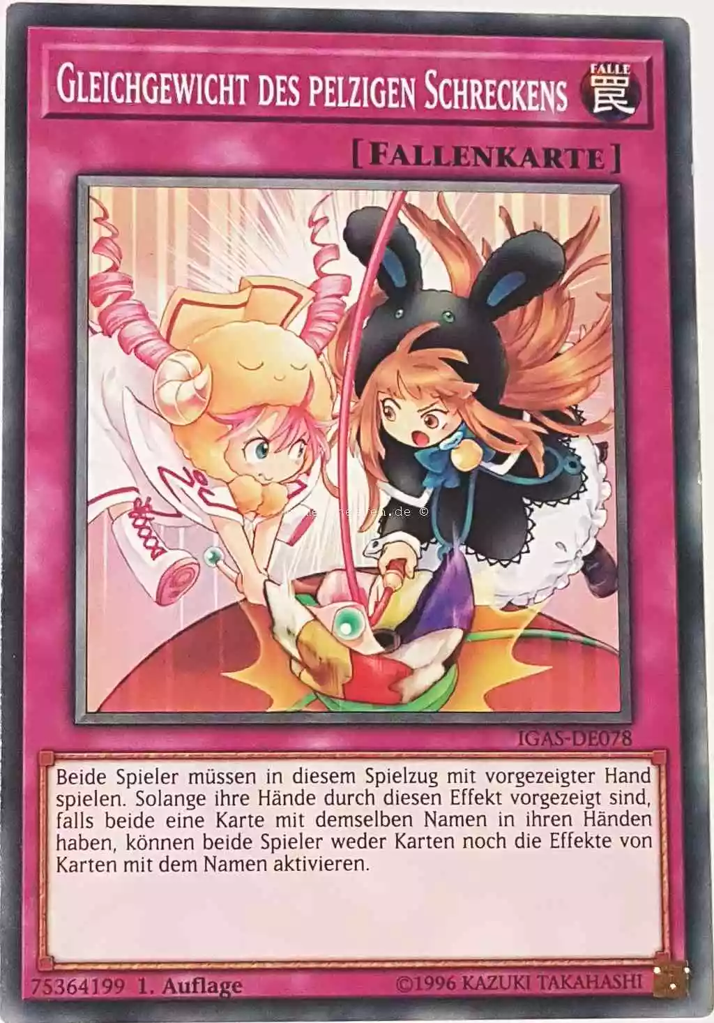 Gleichgewicht des pelzigen Schreckens IGAS-DE078 ist in Common Yu-Gi-Oh Karte aus Ignition Assault 1.Auflage