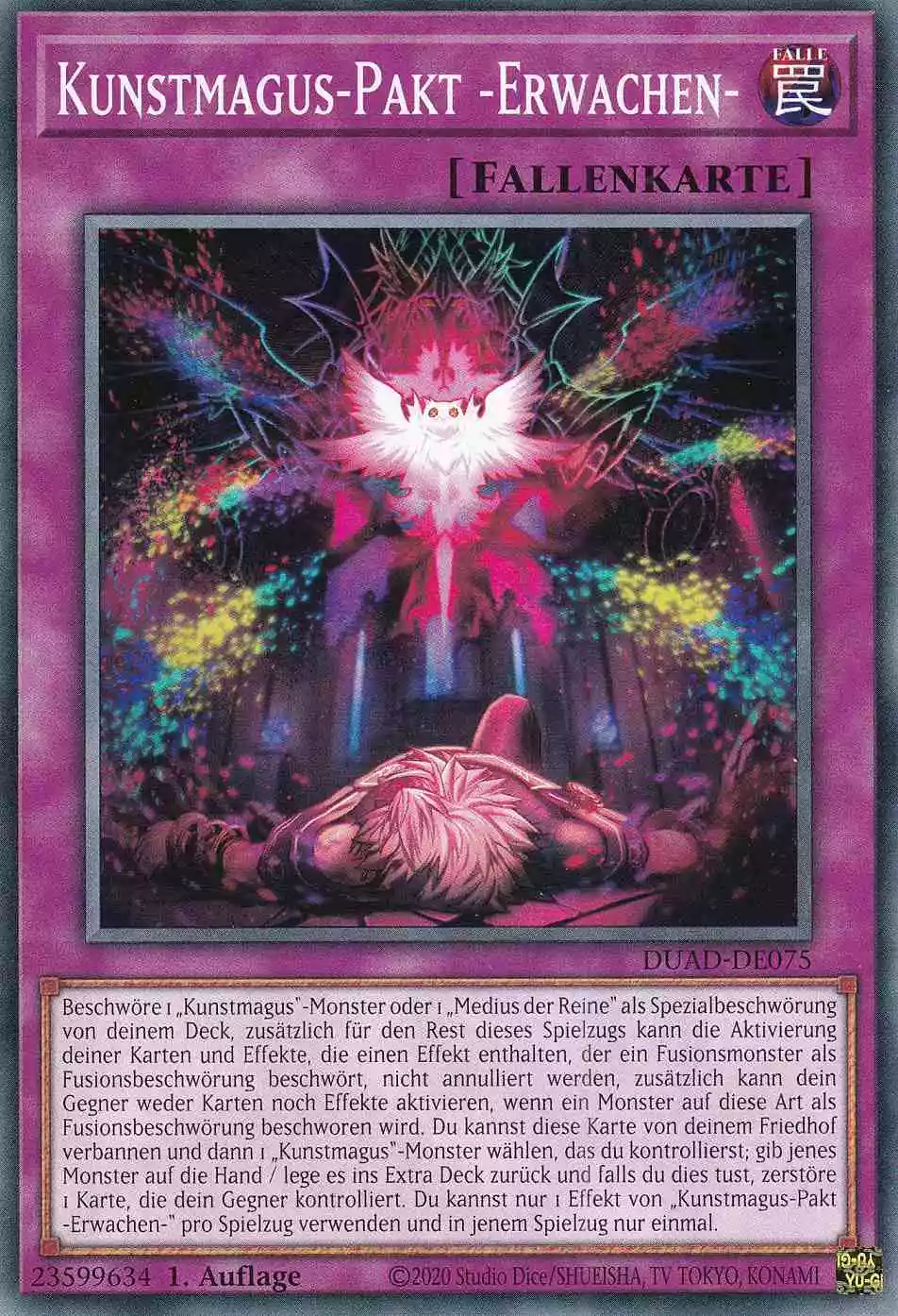 Kunstmagus-Pakt -Erwachen- DUAD-DE075 ist in Common Yu-Gi-Oh Karte aus Duelist’s Advance 1.Auflage