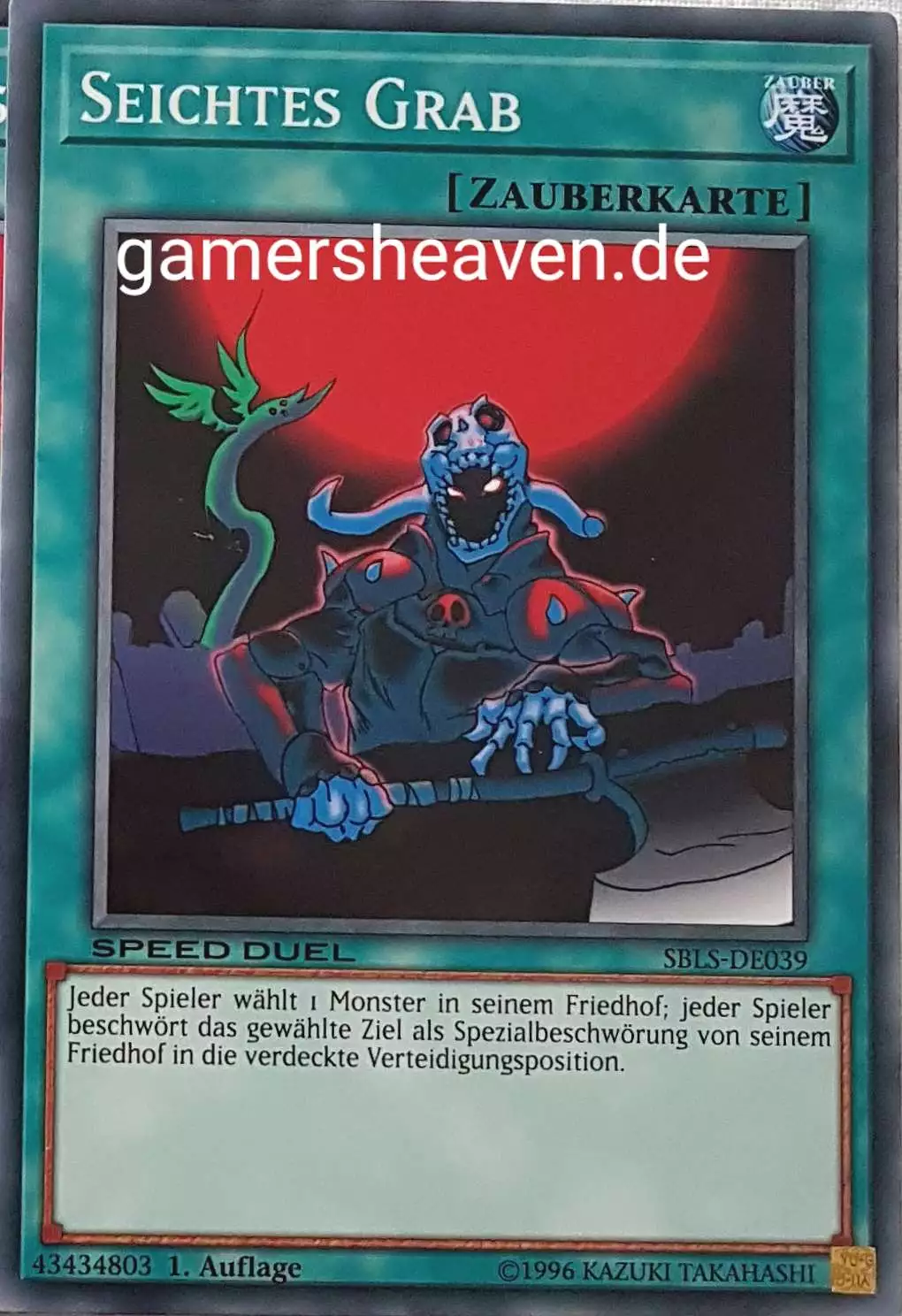 Seichtes Grab SBLS-DE039 ist in Common Yu-Gi-Oh Karte aus Speed Duel Arena of Lost Souls 1. Auflage