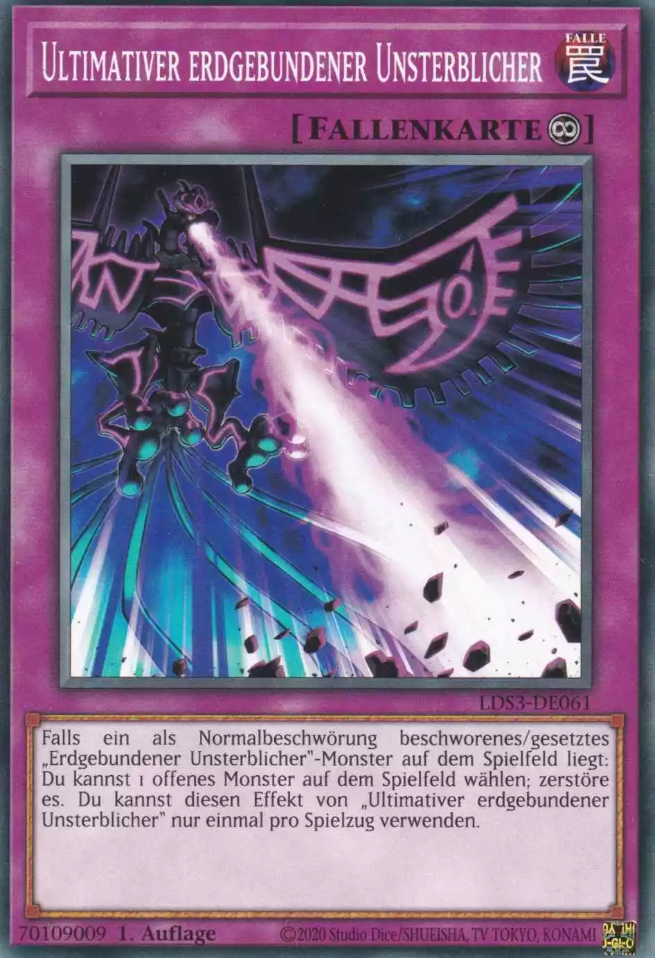 Ultimativer erdgebundener Unsterblicher LDS3-DE061 ist in Common Yu-Gi-Oh Karte aus Legendary Duelists Season 3 1.Auflage