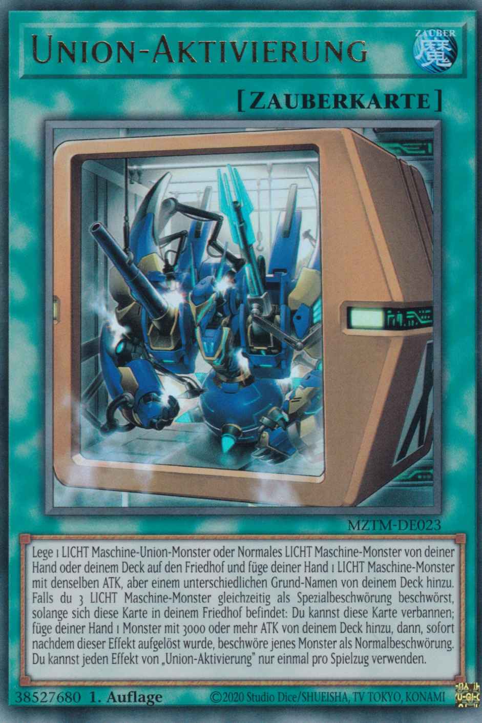 Union-Aktivierung MZTM-DE023 ist in Ultra Rare Yu-Gi-Oh Karte aus Maze of the Master 1.Auflage