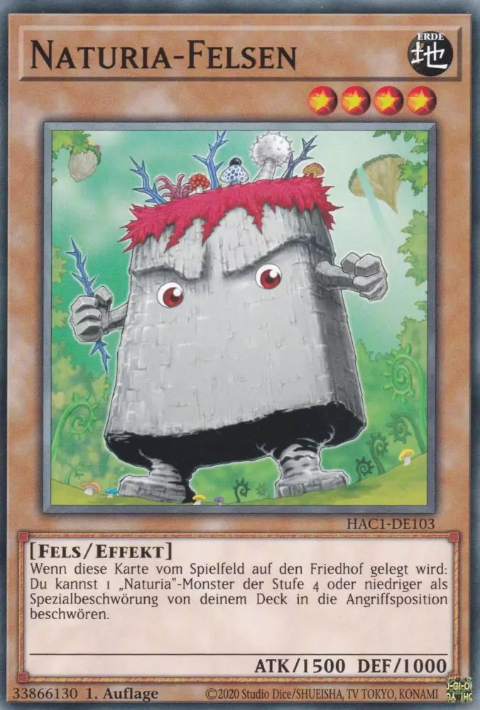 hac1-de103-naturia-felsen-common-hidden-arsenal-chapter-1 Naturia-Felsen HAC1-DE103 ist in Common Yu-Gi-Oh Karte aus Hidden Arsenal Chapter 1 1.Auflage