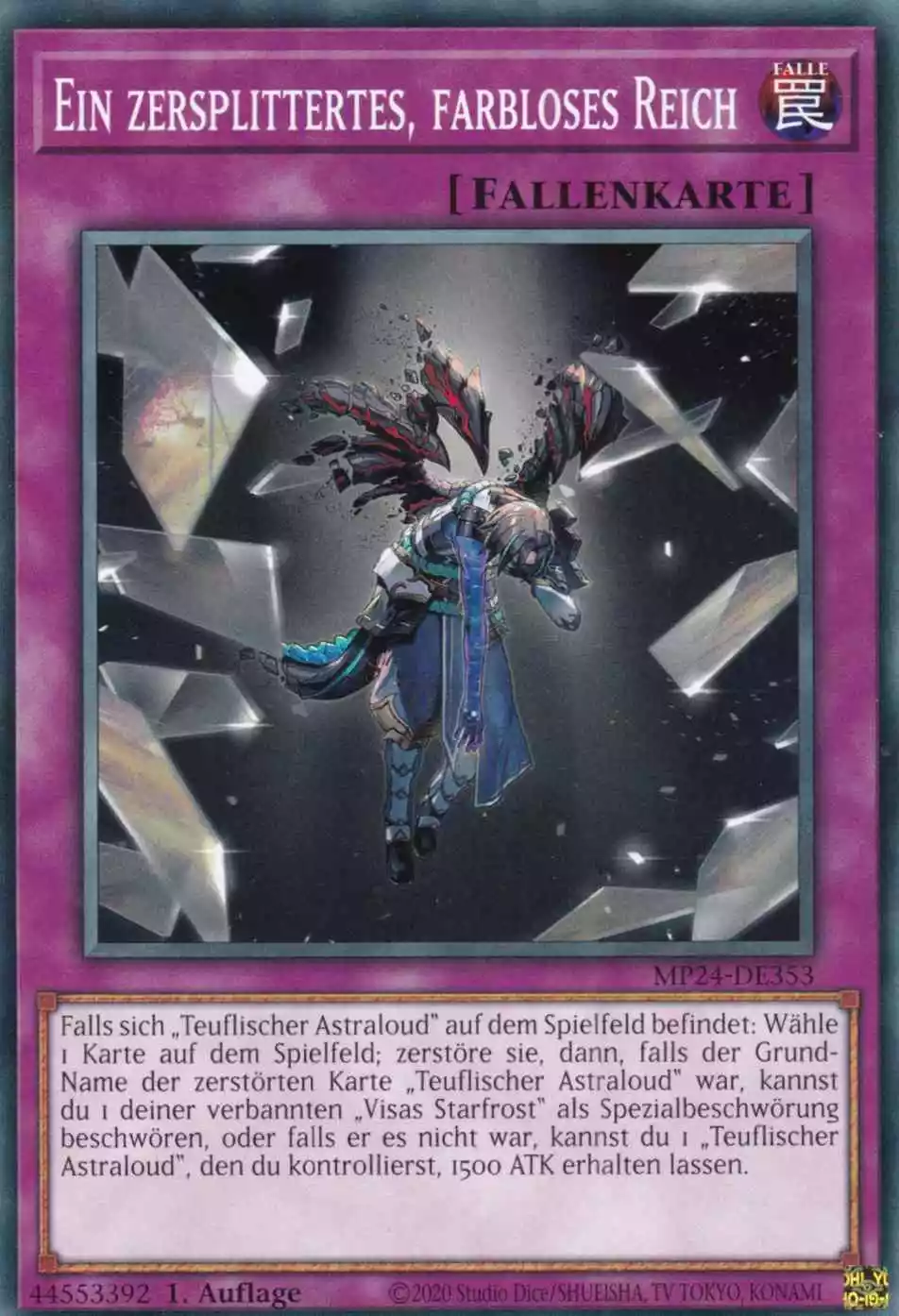 Ein zersplittertes, farbloses Reich MP24-DE353 ist in Common Yu-Gi-Oh Karte aus 25th Anniversary Tin Dueling Mirrors 1.Auflage