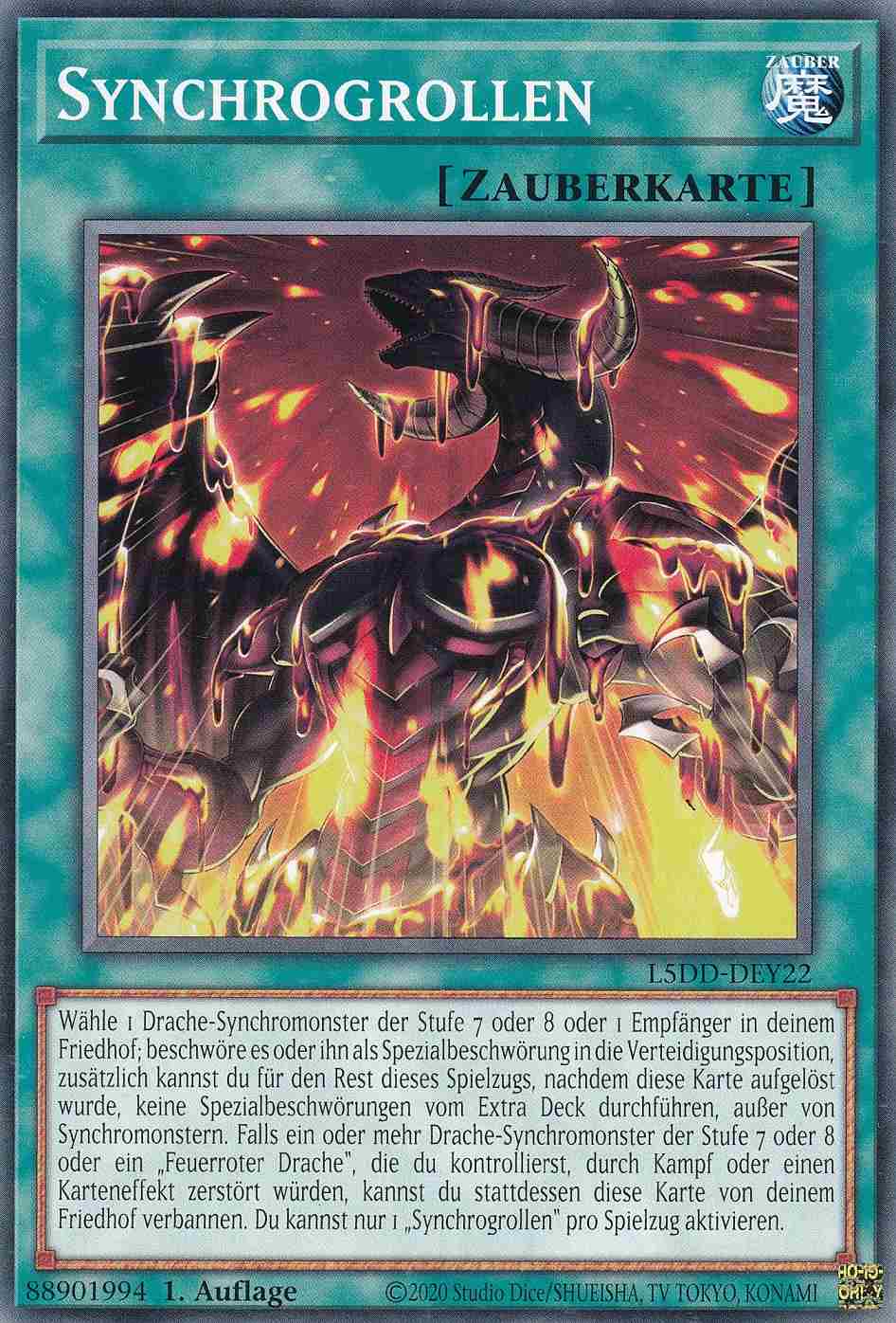 Synchrogrollen Common L5DD-DEY22 Yugioh Karte Synchrogrollen L5DD-DEY22 ist in Common Yu-Gi-Oh Karte aus Legendary 5D’s Decks 1.Auflage
